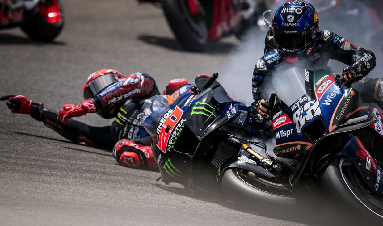 Drama MotoGP Spanyol, Crash Hingga Rantai Putus